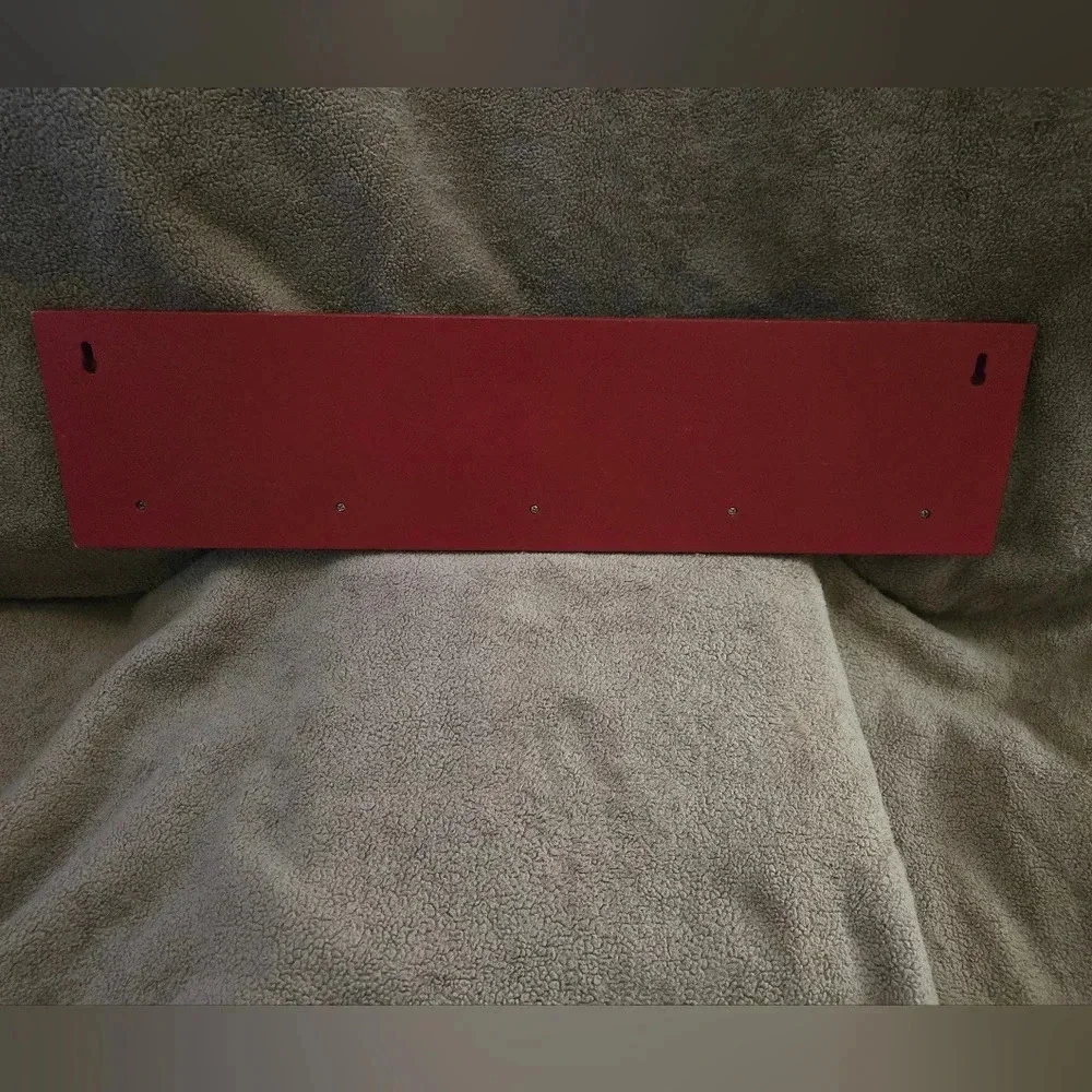 Dear Santa, we've been very good this year. Wood Stocking Hanger Nwot